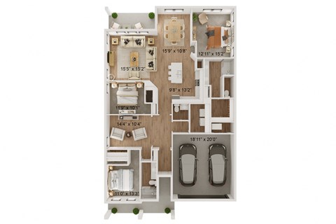 bedroom floor plan  the residences at sawmill park apartments in